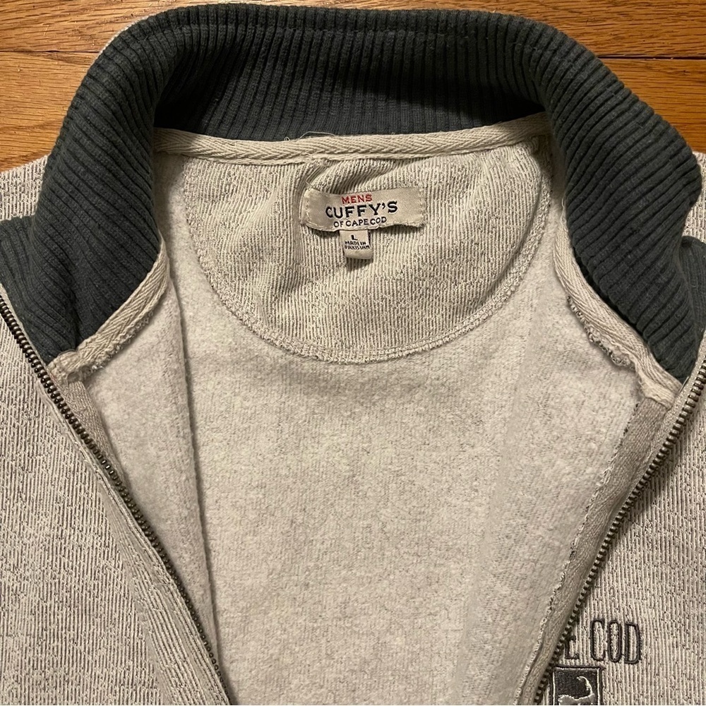 Cuffy’s | Cape Cod Crew Neck Zipper Sweatshirt | Men XL - Picture 5 of 7